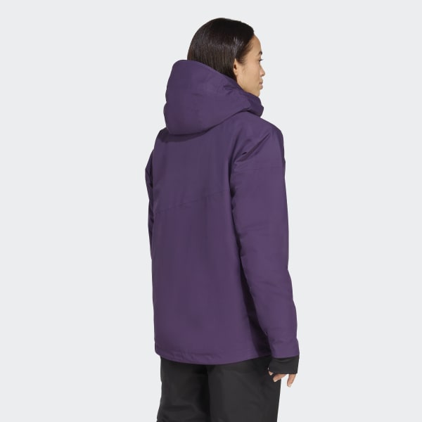 adidas Terrex Multi 2L Rain.Rdy Insulated Jacket - Purple | Free