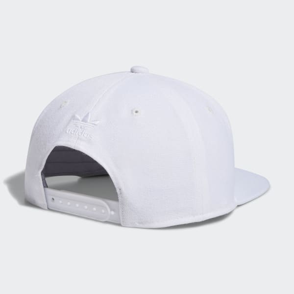 | - adidas Unisex White US | Trefoil Snapback adidas Hat Lifestyle