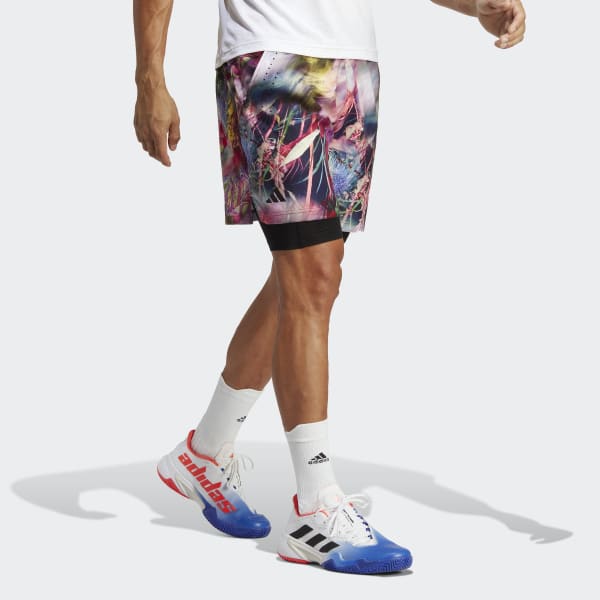 Multicolour Melbourne Ergo Tennis Graphic Shorts