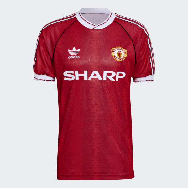 Rojo Camiseta Uniforme de Local Manchester United 90 DVQ67