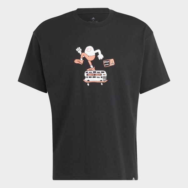 Schwarz Graphic T-Shirt