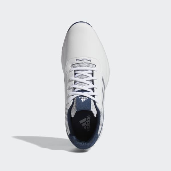 White S2G Spikeless Leather Golf Shoes