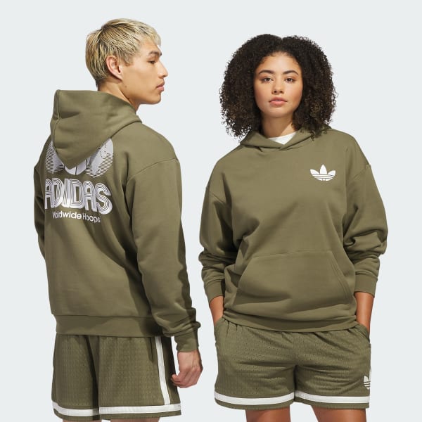 vert Sweat-shirt à capuche World Wide Hoops