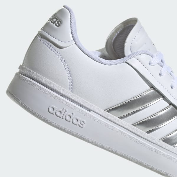 Adidas grand cheap court silver
