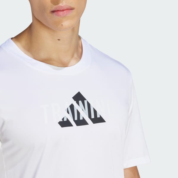 White workout tee best sale
