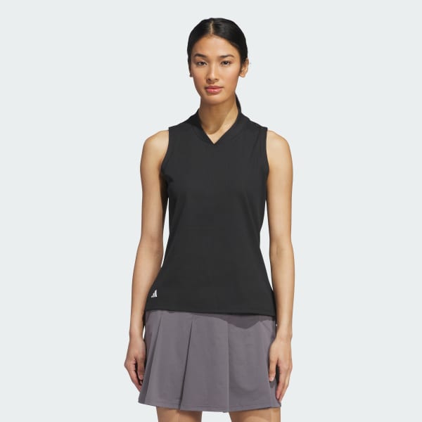 Black Ultimate365 Sleeveless Polo Shirt