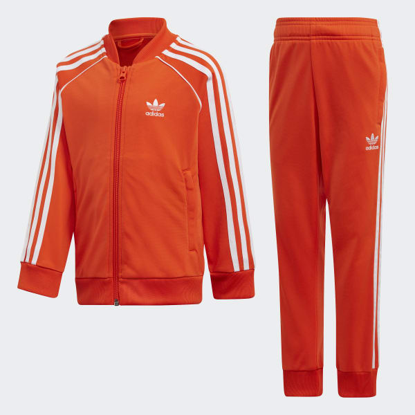 adidas track suit orange