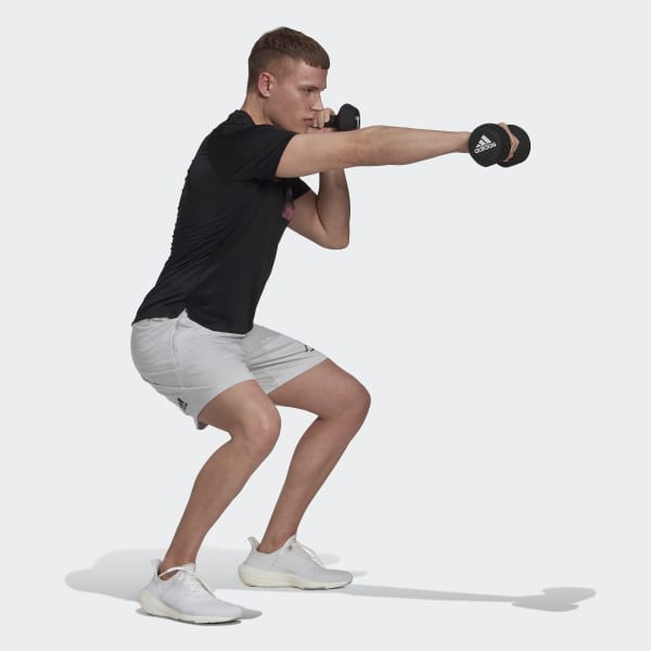 Grijs Train Icons 3-Bar Training Short SU826