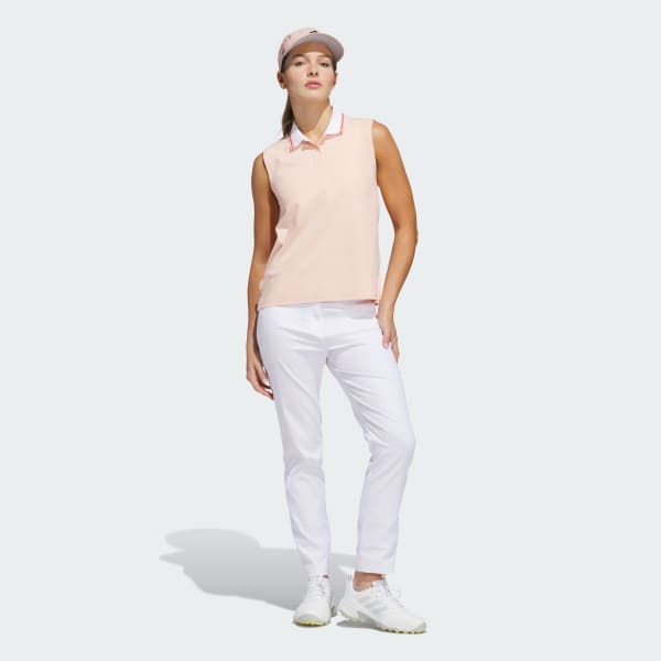 adidas Beyond Twistknit Polo Shirt - Pink | Free Shipping