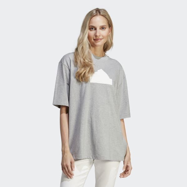 Grey Future Icons Badge of Sport Boyfriend Tee