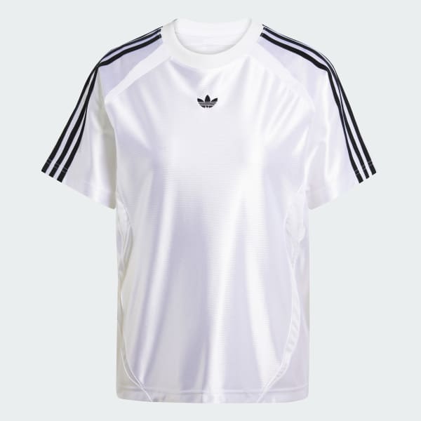 สีขาว เสื้อยืดทรงหลวม Adicolor Teamgeist