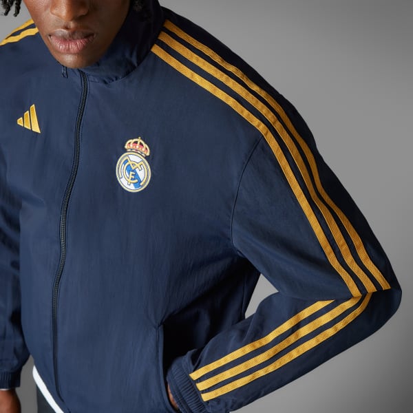 adidas Men's Soccer Real Madrid Anthem Jacket - Blue adidas US
