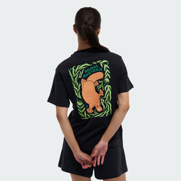 Black PLATYPUS AUSTRALIA GRAPHIC TEE