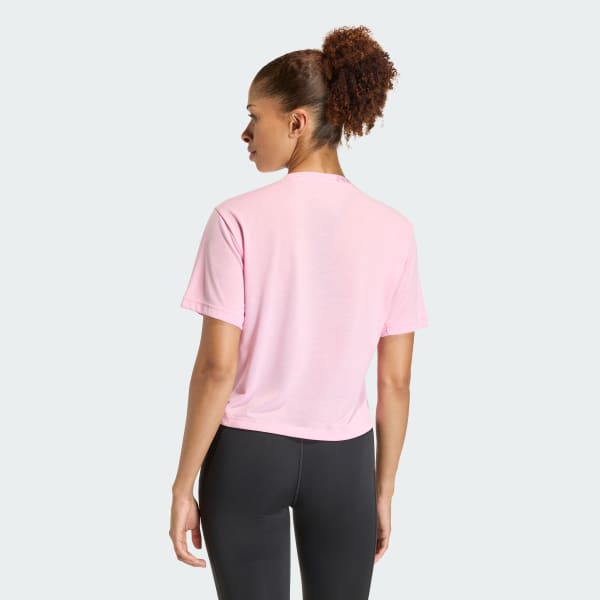 Rosado Polera de Entrenamiento Train Essentials Big Logo Performance