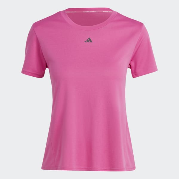 Rosado Polo de Entrenamiento Sweat-Conceal HEAT.RDY HIIT