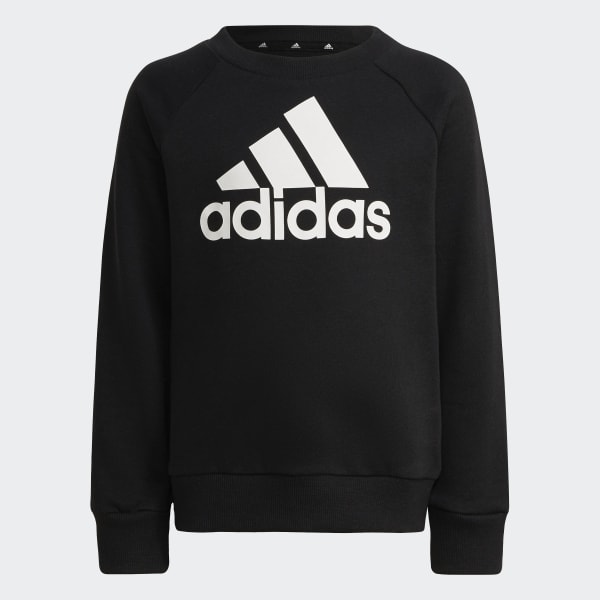 Negro Conjunto Deportivo Essentials Logo Felpa Francesa