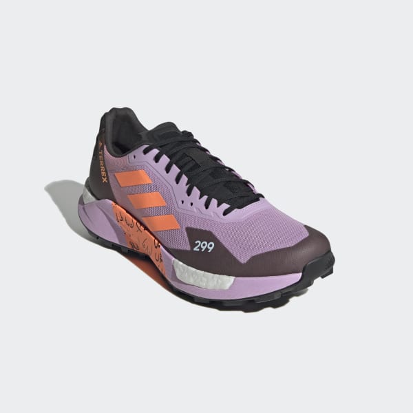 Purple Terrex Agravic Ultra Trail Running Shoes LEV73