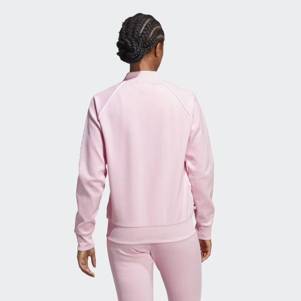 ruzová Sportovní bunda Adicolor Classics SST
