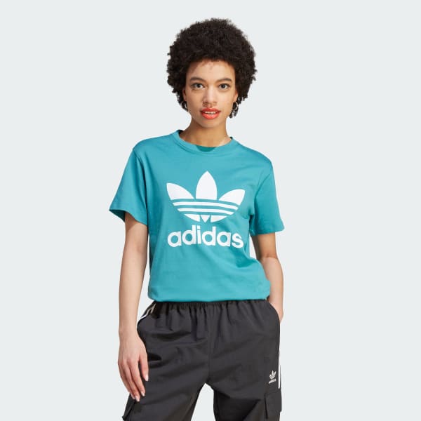 Turquoise Adicolor Classics Trefoil T-shirt