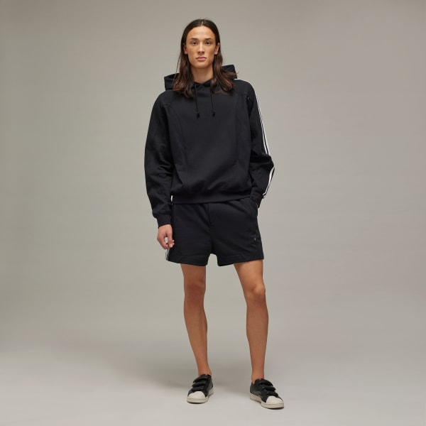Schwarz Y-3 M French Terry Cutline Shorts