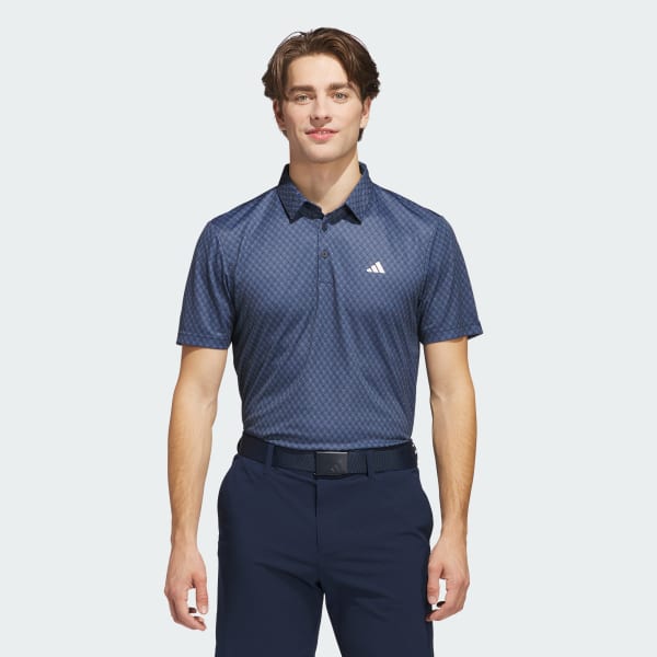 Μπλε Core Allover Print Polo Shirt