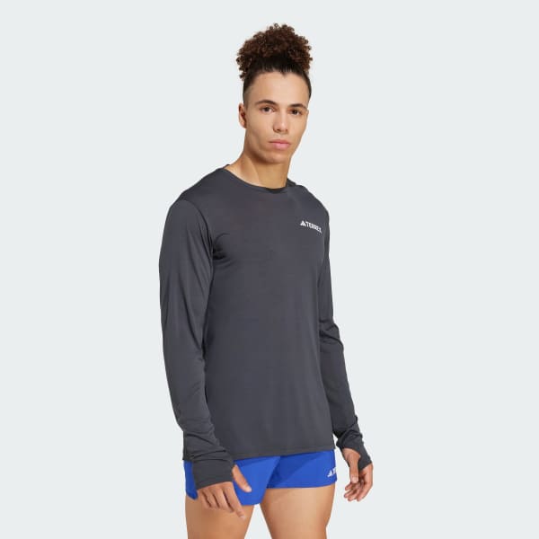 Gris PLayera Terrex Xperior Climacool+ Manga Larga