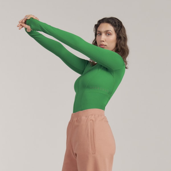 Green adidas by Stella McCartney True Purpose Long Sleeve Top