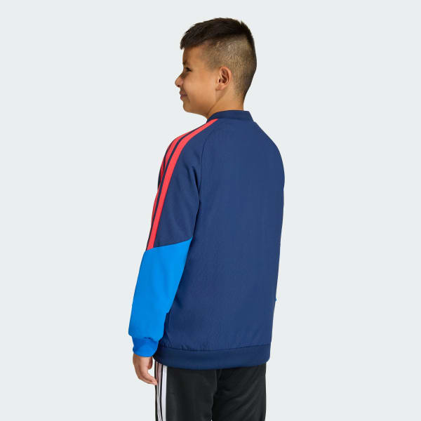 Azul Chaqueta de presentación Tiro de Colombia 2026 para niños