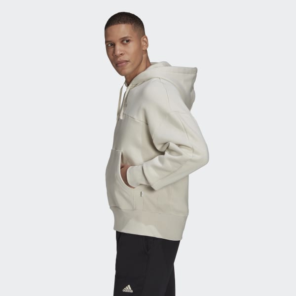 adidas Studio Lounge Fleece Hoodie - Beige | adidas Canada