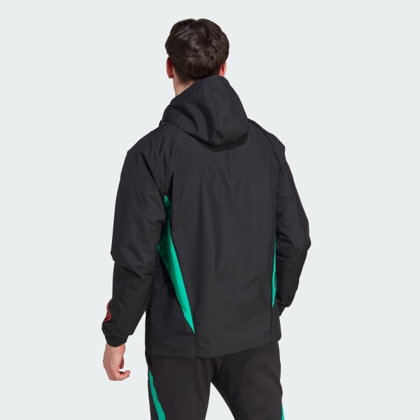 Noir Veste All-Weather Manchester United Tiro 23