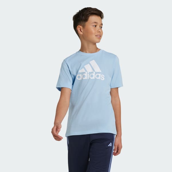 Blue Essentials Big Logo Cotton Tee