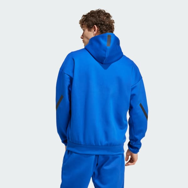 Jaqueta cropped adidas originals nmd zip hoodie azul-marinho shop