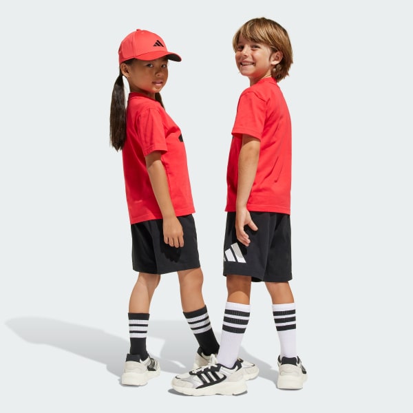 Red Essentials Tee Set Kids
