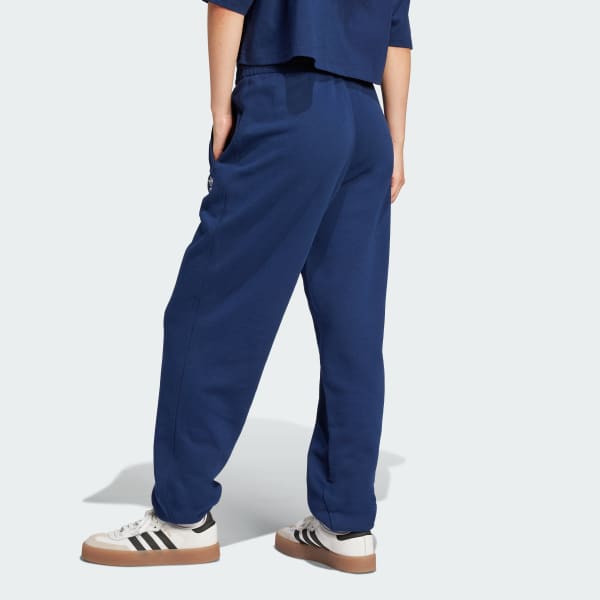 Blu Pantaloni Essentials French Terry