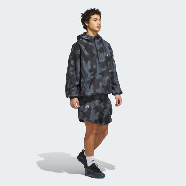 Gris Anorak con estampado integral de camuflaje de Anthony Edwards