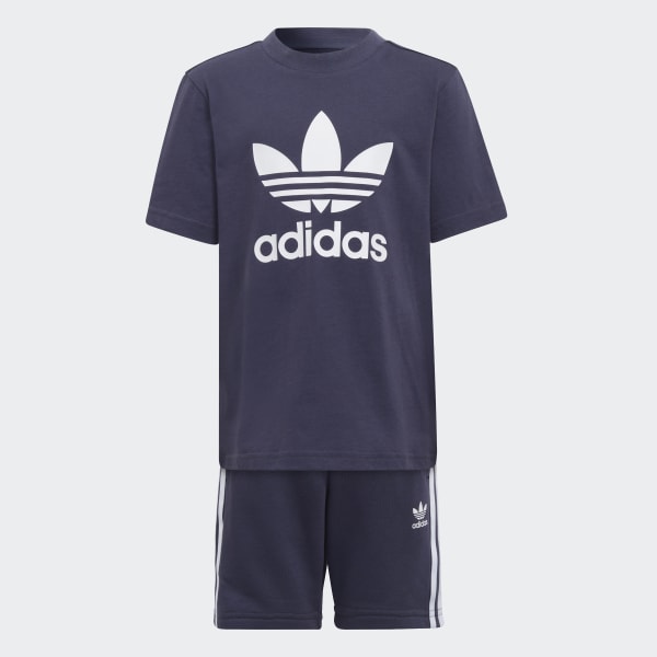 Blue Adicolor Shorts and Tee Set