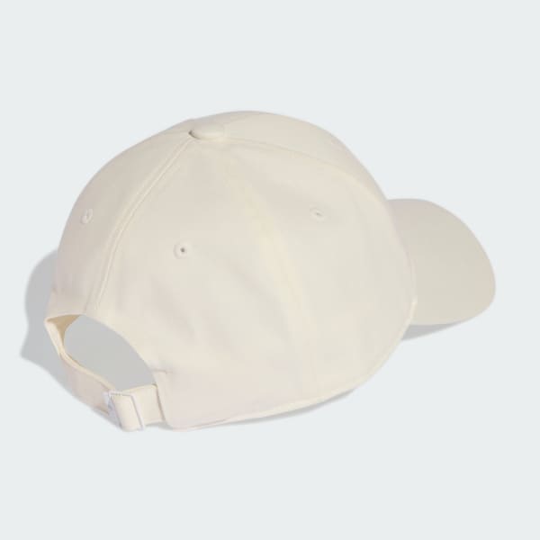 Blanco Gorra Everyday Icons con Trefoil metálico en el mismo tono
