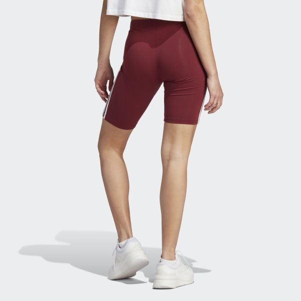 adidas Essentials 3 Stripes Bike Shorts Burgundy adidas Philippines