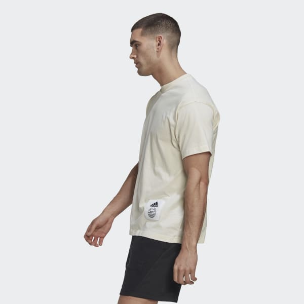 Beige Big Badge of Sport Tee (Gender Neutral)