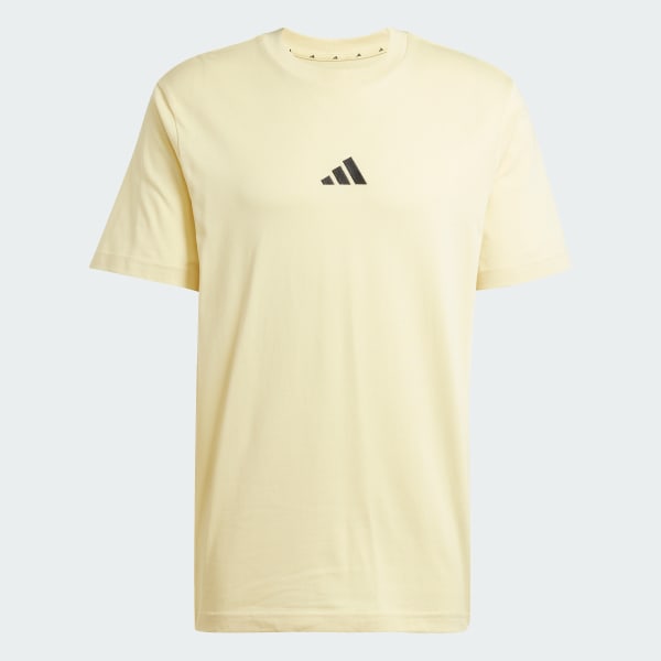 Yellow Essentials Small Logo Single Jersey Tee