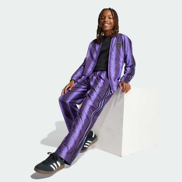 Purple ADIDAS MINECRAFT SST LOOSE TRACK PANTS