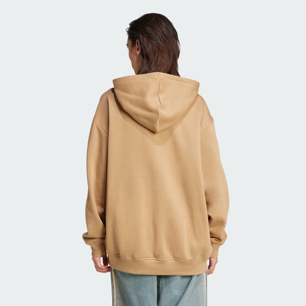 Brun Essentials Oversized Fleece hættetrøje