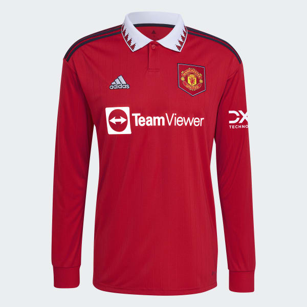 cervená Dres Manchester United 22/23 Long Sleeve Home TT368