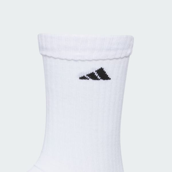 White Adaptive 3-Pack Crew Socks