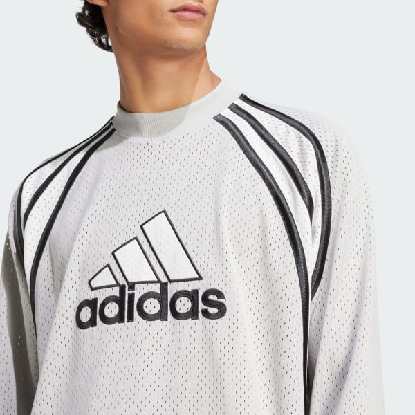 adidas ホワイト 長袖 ウォームアップウェア adidas ホワイト 長袖