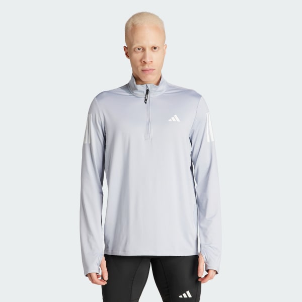 Γκρι Own the Run Half-Zip Jacket