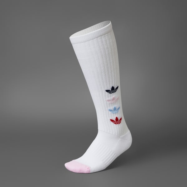White Originals Trefoil Knee-High Golf Socks