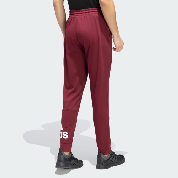 Burgundy Bold Logo Track Pants