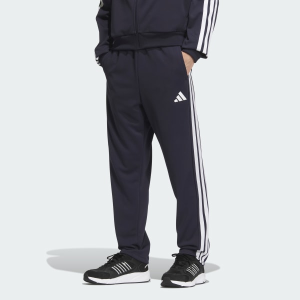 ★adidas/3Sレギュラーフィットダブル ニットトラック パンツ★ アディダス スリーストライプス レギュラーフィット ダブル