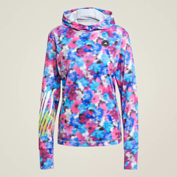 adidas by Stella McCartney プリント フード付き長袖トップ